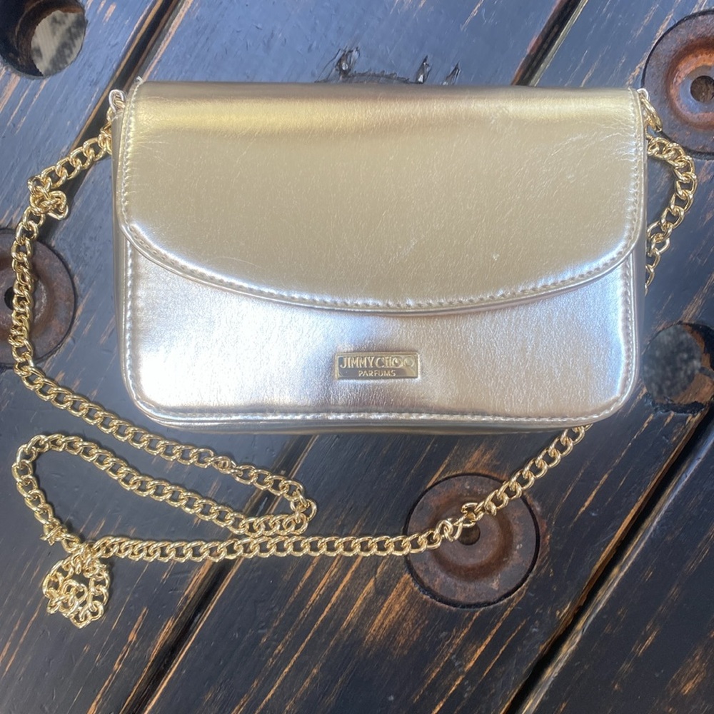 Jimmy Choo Gold Crossbody Bag